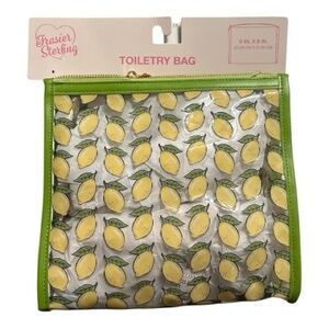 Frasier Sterling Lemon Print Cosmetic Bag